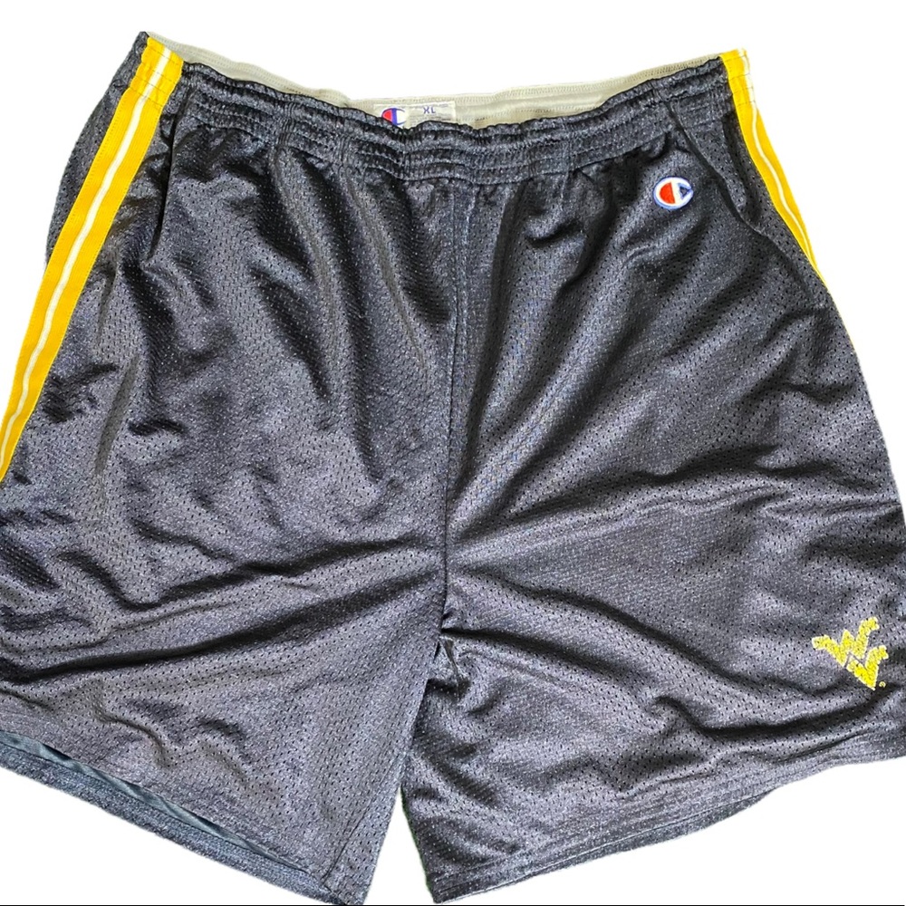 Champion Navy West Virginia Men's Mountaineers Logo Mesh Shorts